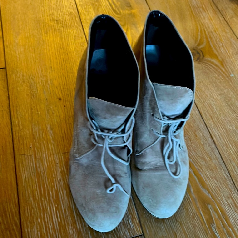André suede brown booties size 38 us 7.5